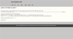 Desktop Screenshot of cardfightersdb.com